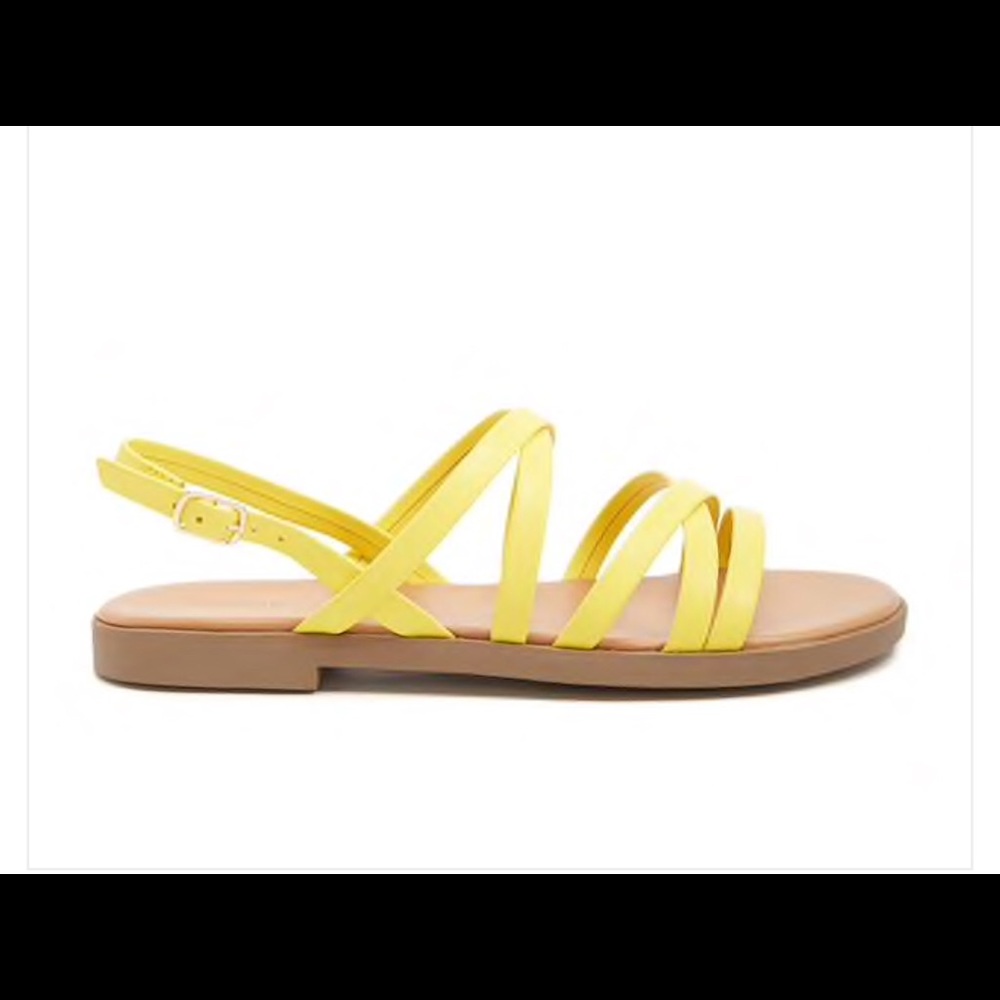 Forever 21 Strappy Leather Faux Sandals